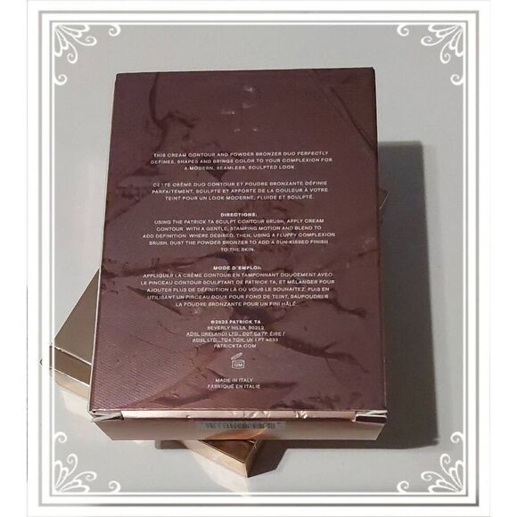 NIB~Patrick Ta Creme Contour & Powder Bronzer Duo~She's Bronzed~$52 Retail Value - Picture 3 of 3